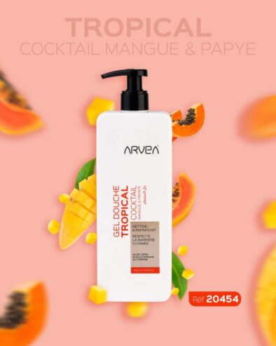 GEL DOUCHE TROPICAL COCKTAIL MANGUE & PAPAYE