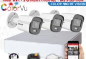 Hikvision full time color CCTV Package Sri Lanka Sale Best Hikvision ColorVU 1080P 3 Camera Package with 4CH Turbo HD DVR System