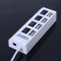 HUB USB 2.0 HI SPEED 4 PORTS + INTERRUPTEUR